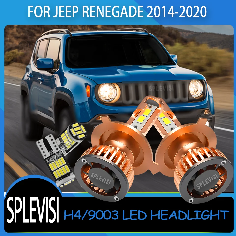 

Мощное освещение, пылезащищенная конструкция, простая установка, светодиодные фары 9003/H4 для Jeep Renegade 2014-2020 годов выпуска