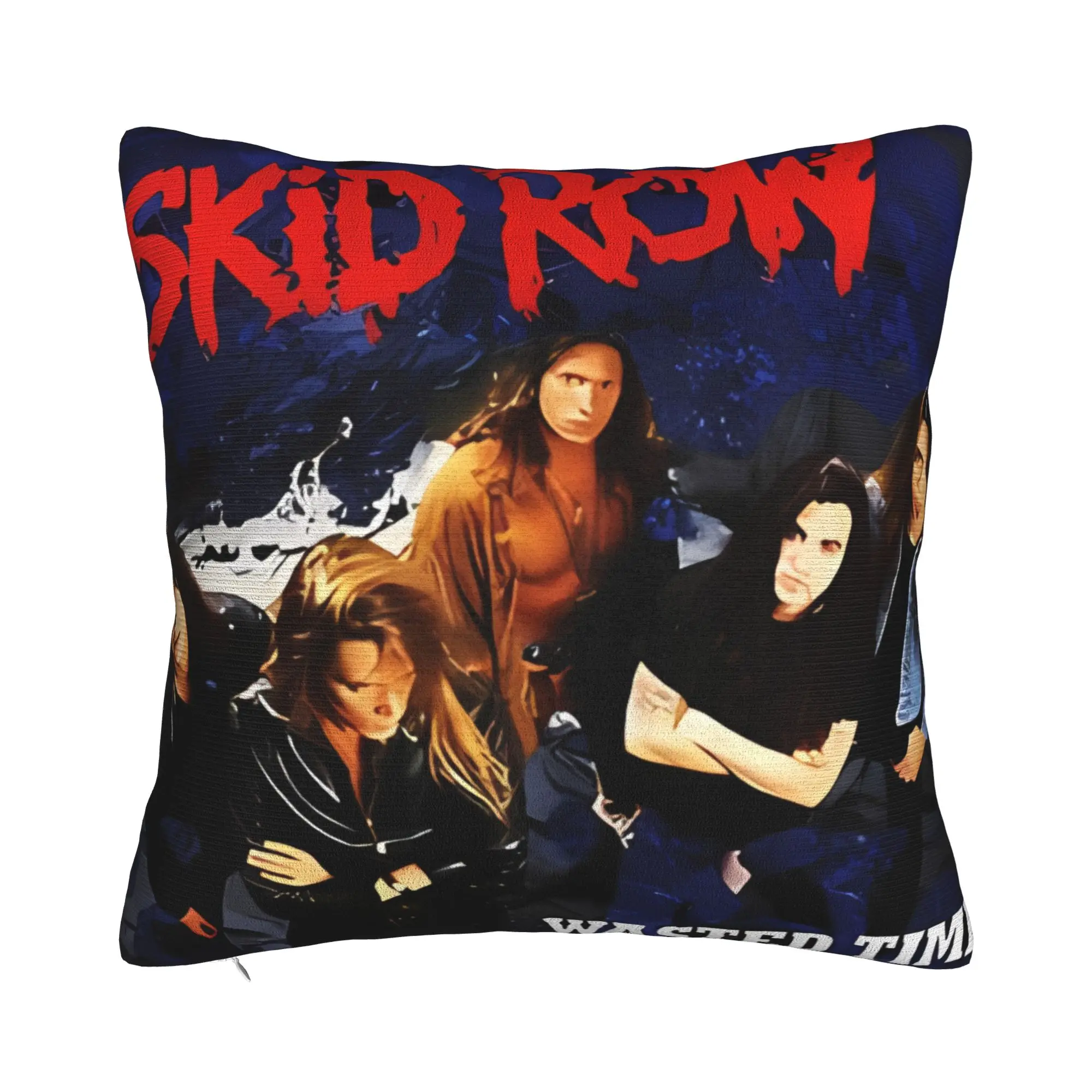 Skid Row Subhuman Race Winter Holiday Farmhouse Home Deco Skid Row Funda de almohada con cierre de cremallera