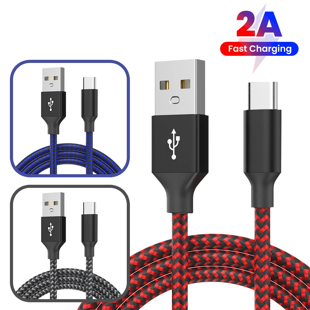 

Элегантный кабель для быстрой зарядки 2A типа C, нейлоновая оплетка, USB 2,0, кабель для передачи данных, шнур зарядного устройства для телефона для Samsung iPhone Xiaomi