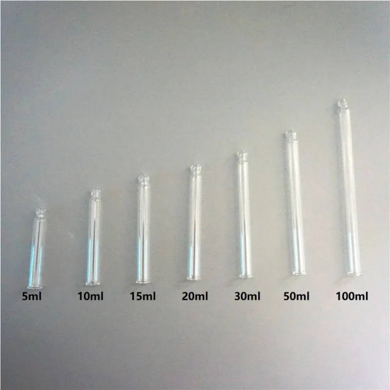 500pcs  5/10/15/30/50/100ml Wholesale Glass Dropper Tube Essential Oil Bottles Cap Glue Head Dropper Lid Essential Oil Bottle