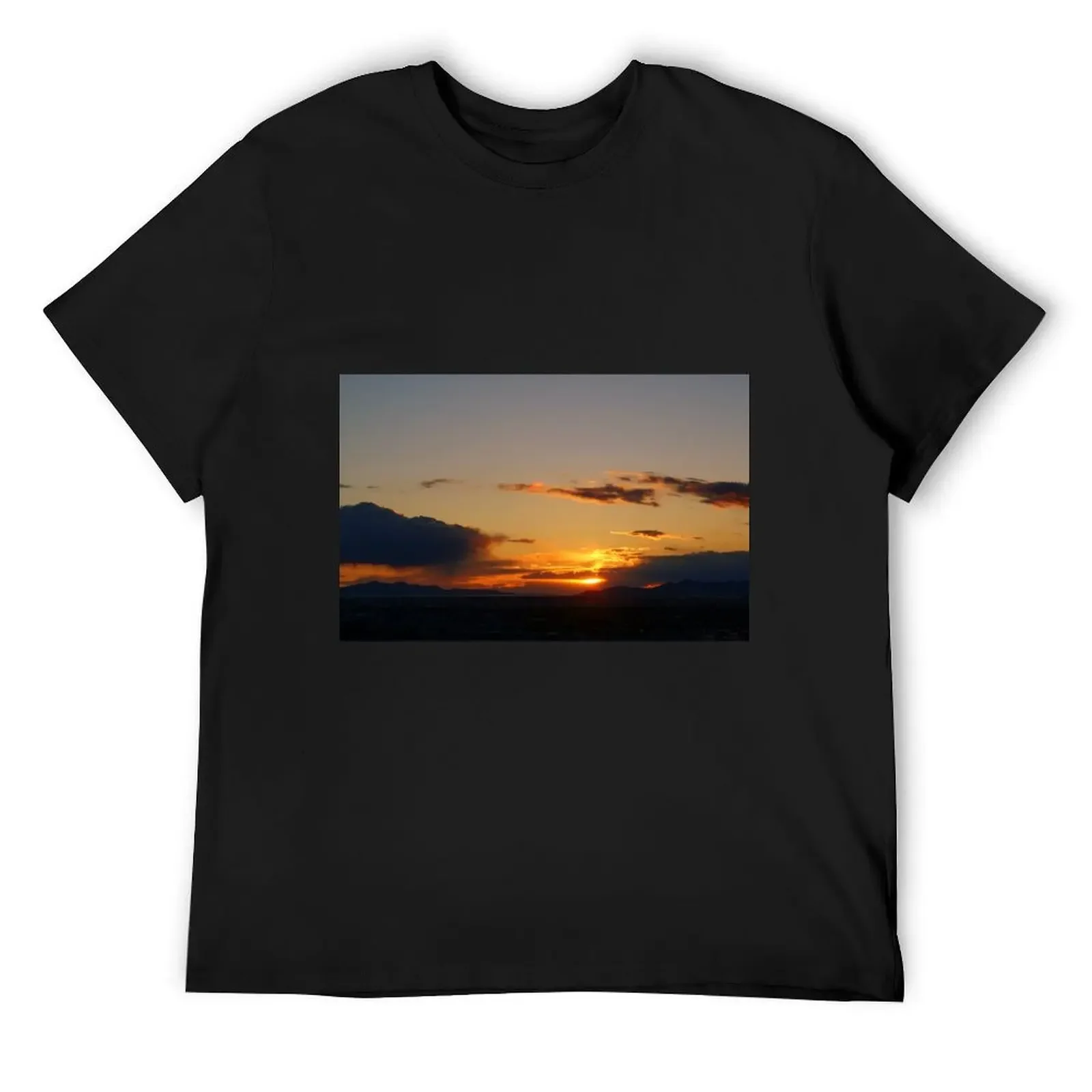 

Salt Lake Sunset T-Shirt Short sleeve tee boys whites street wear slim fit t shirts for men