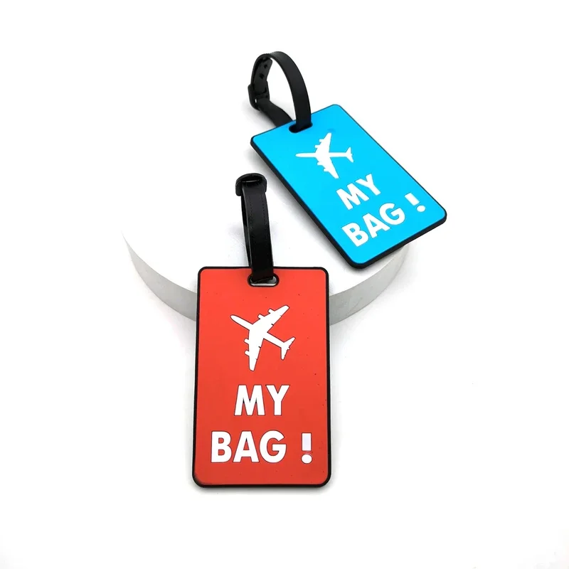 1pc PVC Weiche Gummi Gepäck Tag Kreative Koffer Mode Stil Silikon Tragbare Reise Halter Reise Zubehör Gepäck Tags – Detail 3