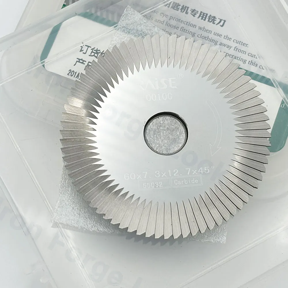 

carbide cutter 60x7.3x12.7 milling cutter 0010C for WENXING 233A 233B 233C 100B 283A 283B 217 100A key cutting machines