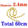 2.4mm gold 4pcs