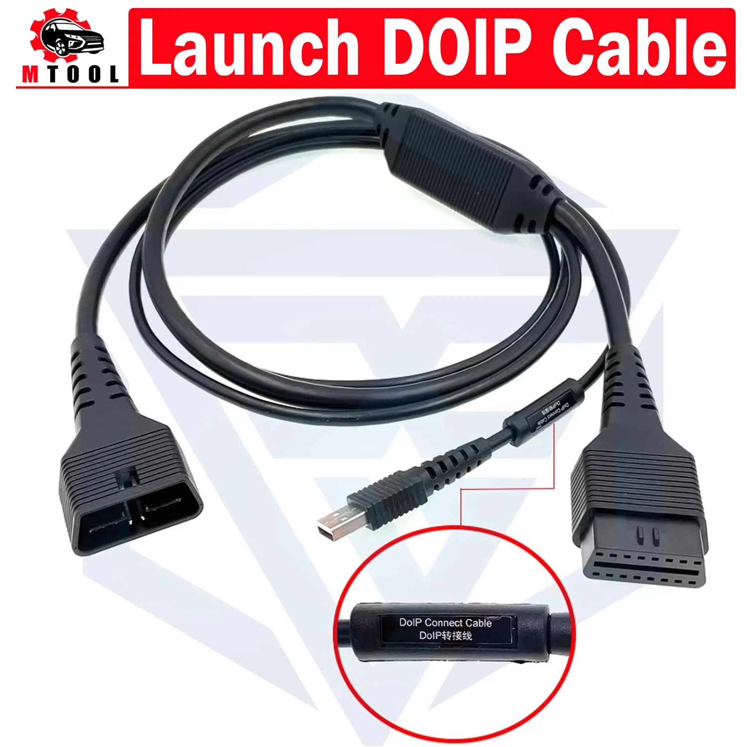 Original Launch X431 Doip Cable Connector 16Pin Adaptor Work With Doip Protocol Car DIOP