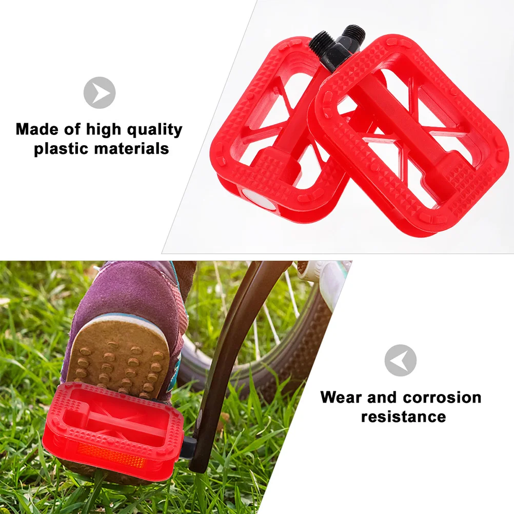 

Bike Pedal Wear resistant Anti skid Mini Engineering Plastics Child Ride Sturdy Durable Sealed Bearings Anti rust Corrosion Long