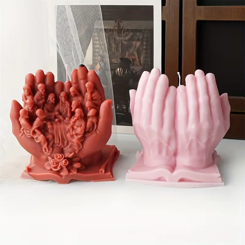 

Высококачественная силиконовая форма «Тайная вечеря» (1 шт.) для изготовления ароматических свечей, эпоксидной смолы, мыла и бетона, инструмент для религиозного домашнего декора