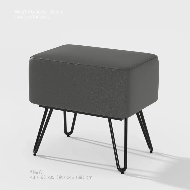 

Beauty Master Chair Simple Fabric Master Nail Art Table and Set Nail Salon Leather Art Customer