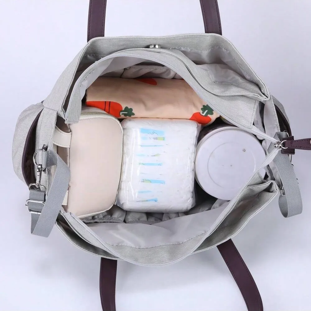 Lightweight Travel Baby Mother Bag Large Capacity Hand Luggage Storage Foldable Dry Wet Separation Handbag Maternity Diaper Big