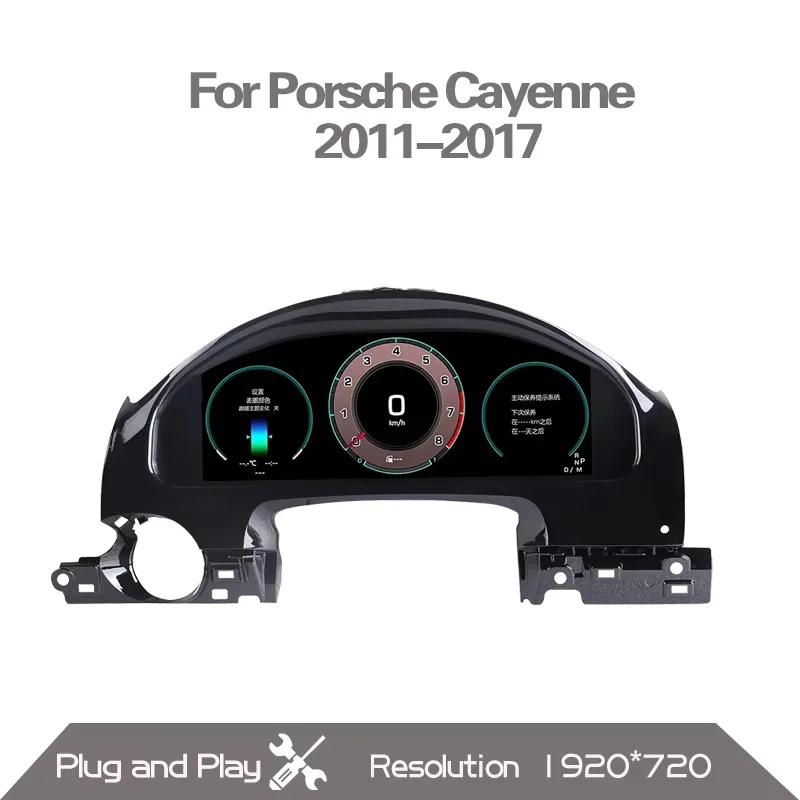 12.3’ HD screen Digital Instrument Cluster For Porsche Cayenne 2010-2017 Speedometer Dashboard Gauge Cockpit Virtual Instrument