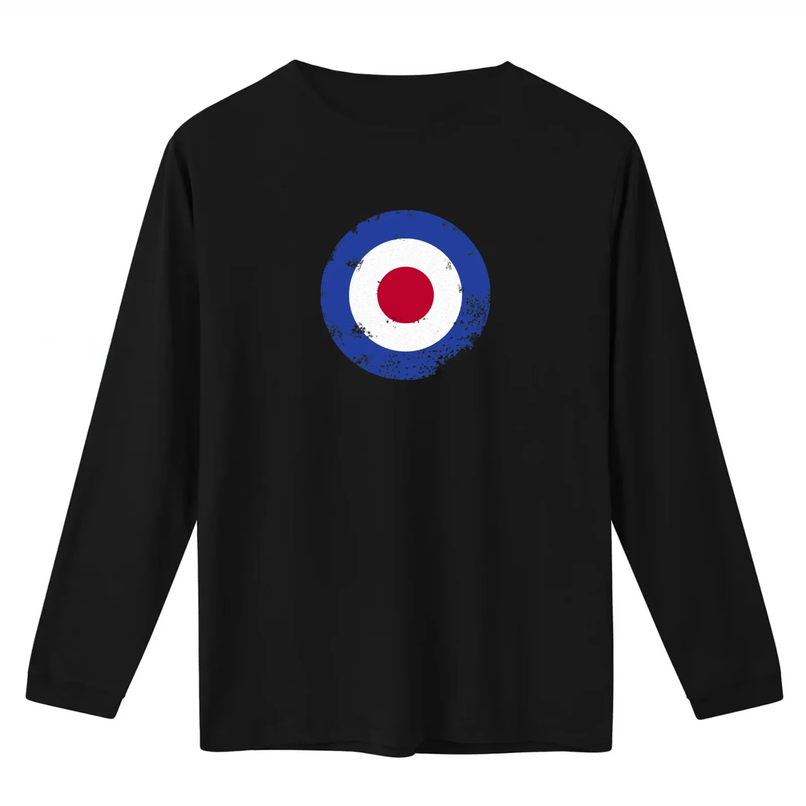 Vintage Mod Target T-Shirt Summer Casual Cotton Tee Oversized Streetwear Tops Vintage Graphic Print Loose Fit Short Sleeve