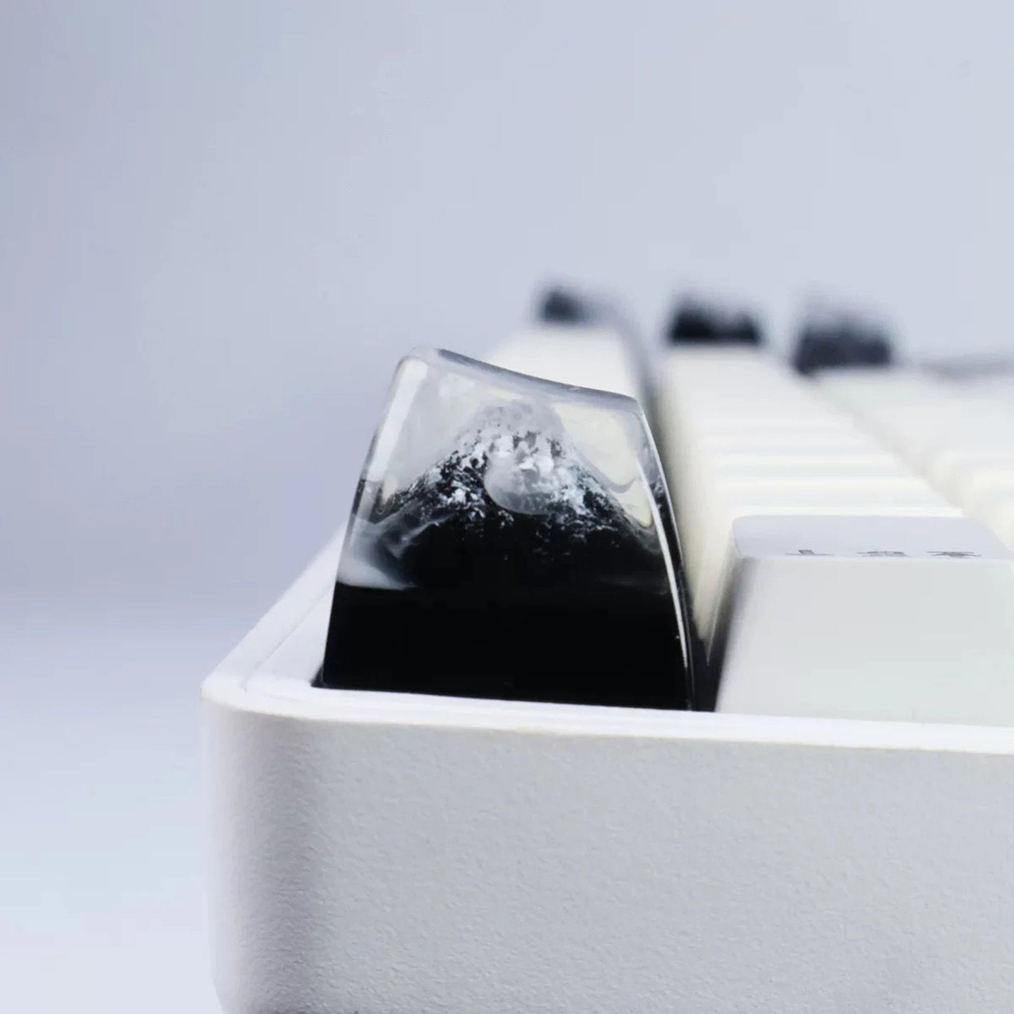 Mechanical Keyboard keycap Novelty Personalized Keycaps Translucent Handmade Resin Ink Style Keycaps