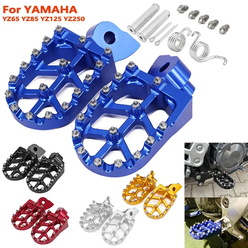 Motorcycle Feet Pegs Pedals FootRest Footpeg For Yamaha YZ 65 85 125 250 125X 250X 250FX 450FX WR 250F 450F YZF WRF 250 450