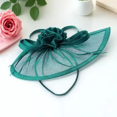 

Retro Women Headband Mesh Flower Hair Accessories Wedding Bridal Hat Fascinator Hats For Women Decor Ball Stage Photo Gift