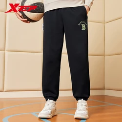 Xtep Basketball Knitted Trousers For Men 2024 Spring Street Style Men's Sweatpants Training Sports Street Bottoms 876129630042