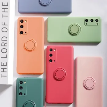 ซิลิโคนนุ่มสําหรับSamsung Galaxy S24 S23 S22 S21 S20 FE S10 S9 หมายเหตุ 10 Plus 20 Ultra Z Flip 6 5 4 3 รถผู้ถือแหวนฝาครอบ