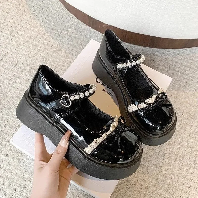 Platform Leather Sh… - image