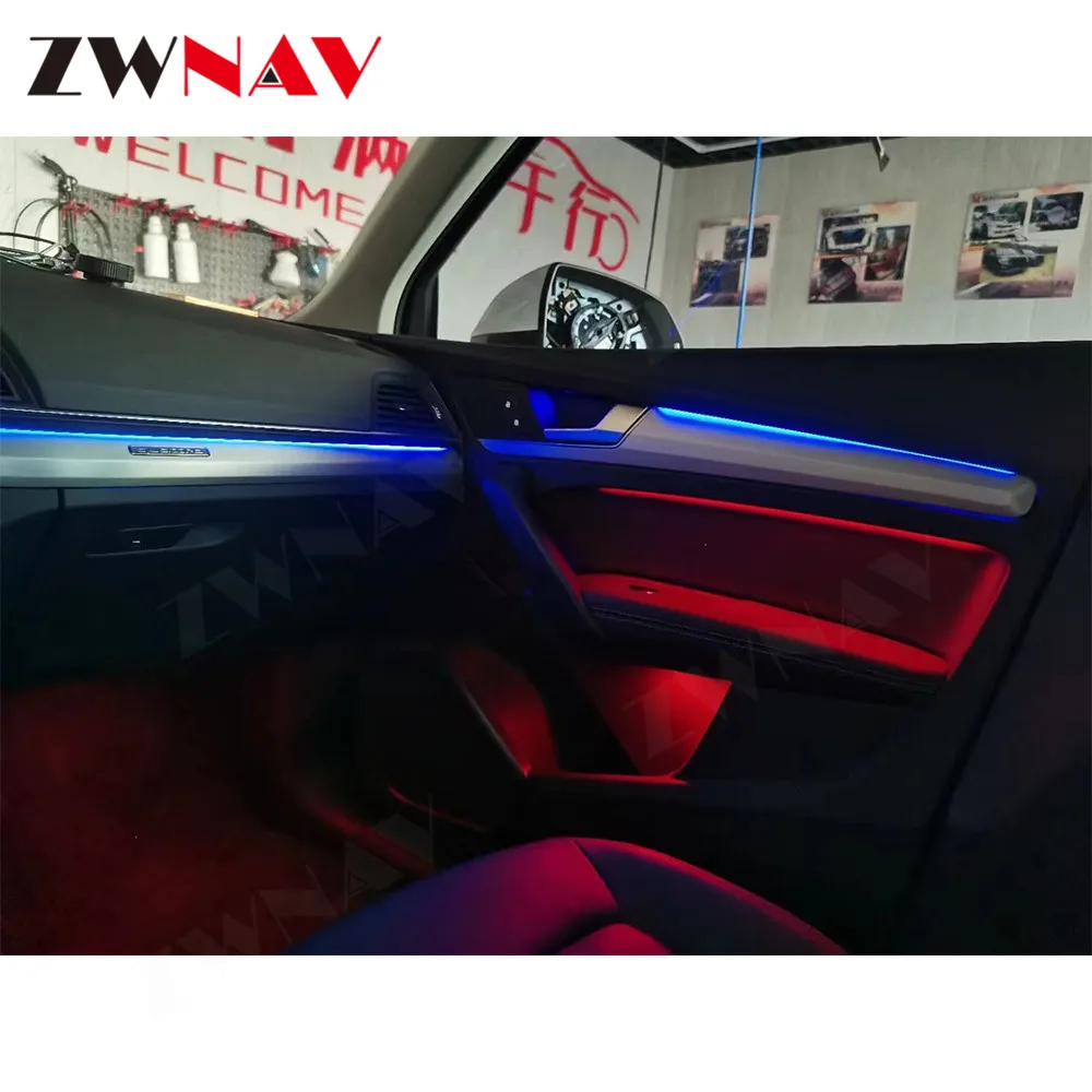 

Ambient Light For Audi Q5L LCD Copilot Display Color Led Decorate Door Multimedia Android Car Instrument Dashboard Headunit