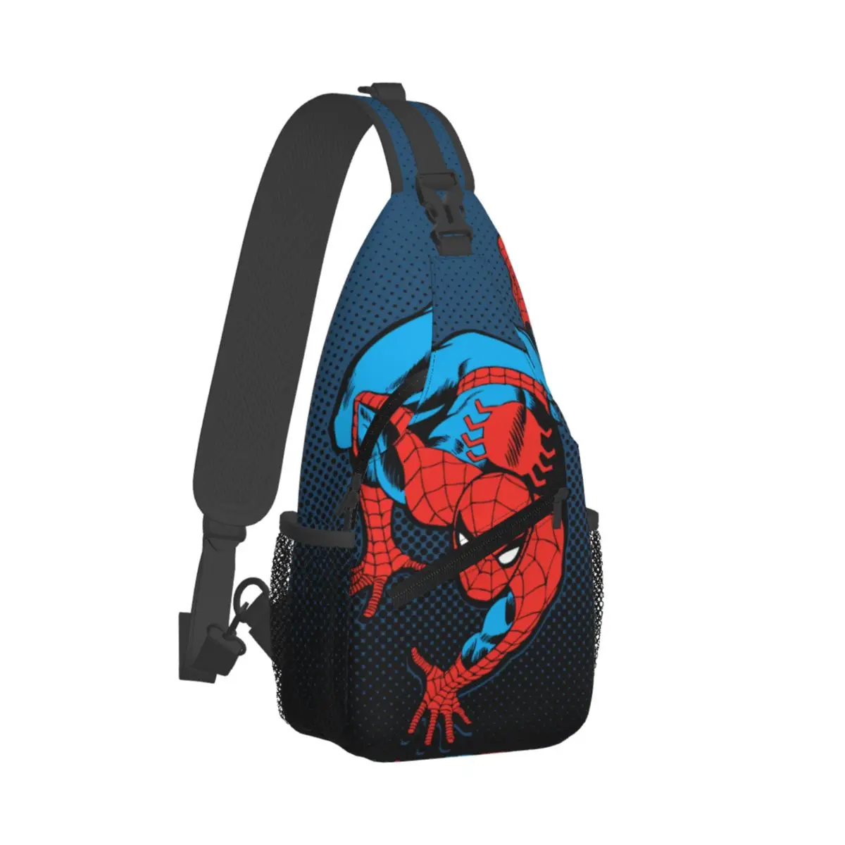 Custom 3D Print Spider Man Manga Backpack For Traveling Hiking Bags Shoulder Crossbody Chest Backpack Sling Crossbody Backpack