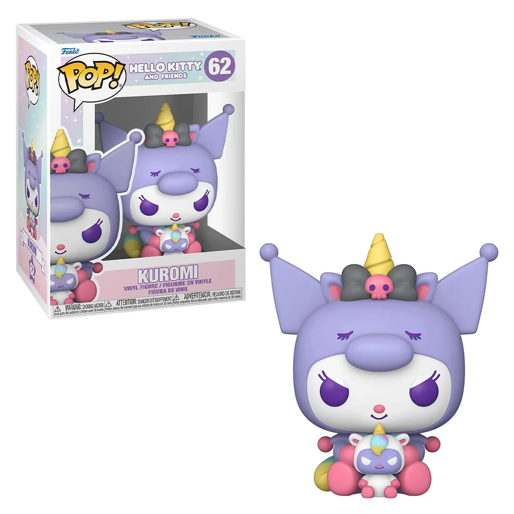 Funko POP Kuromi 62 #   Figura de Vinilo de 10 cm, Muñeco Coleccionable de PVC, Juguetes para Niños, Regalo de Cumpleaños, Juguete de Carnaval