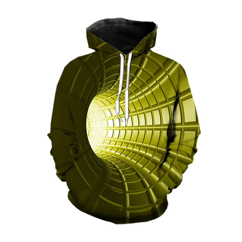 

Spring and Autumn Men's Hoodie Pullover Hoodie Lightweight Hoodie Hooded Graphic Illusion Daily 3D Printed Hooded Clothing