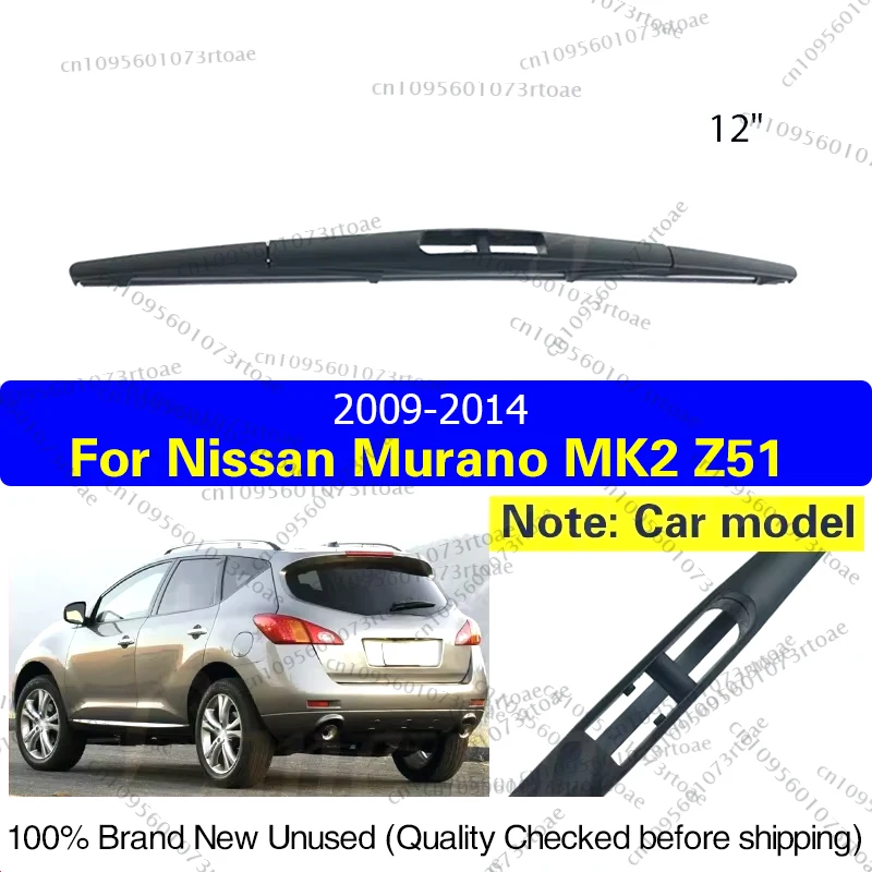 

Car Wiper 12" Rear Windshield Windscreen Wiper Blade For Nissan Murano MK2 Z51 2009 2010 2011 2012 2013 2014 Car Accessories