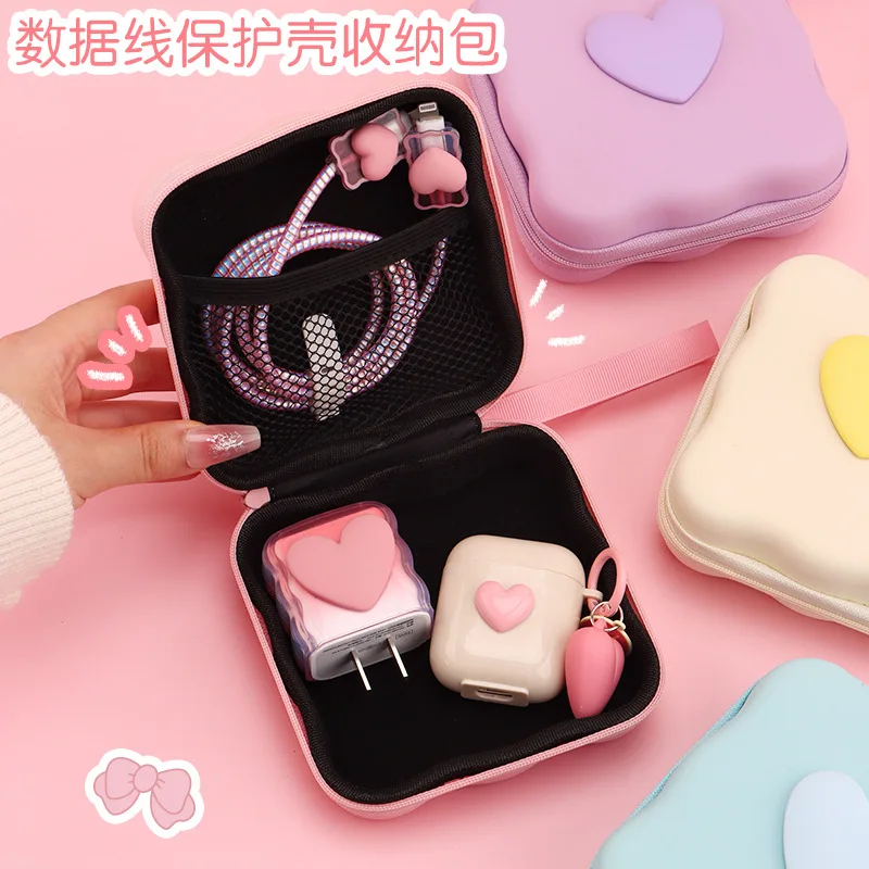 Portable Zipper Digital Storage Bag, Organizer Pouch for Data Cable, Charger, Earphone, USB Drive, CCD Camera