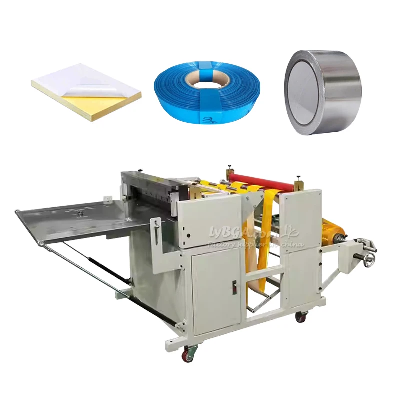 

LY Computerized Automatic Cutting Machine for Non-Woven Fabrics Copper Foil Aluminum Foil PVC Film Cross Cutter 390mm Cut Width