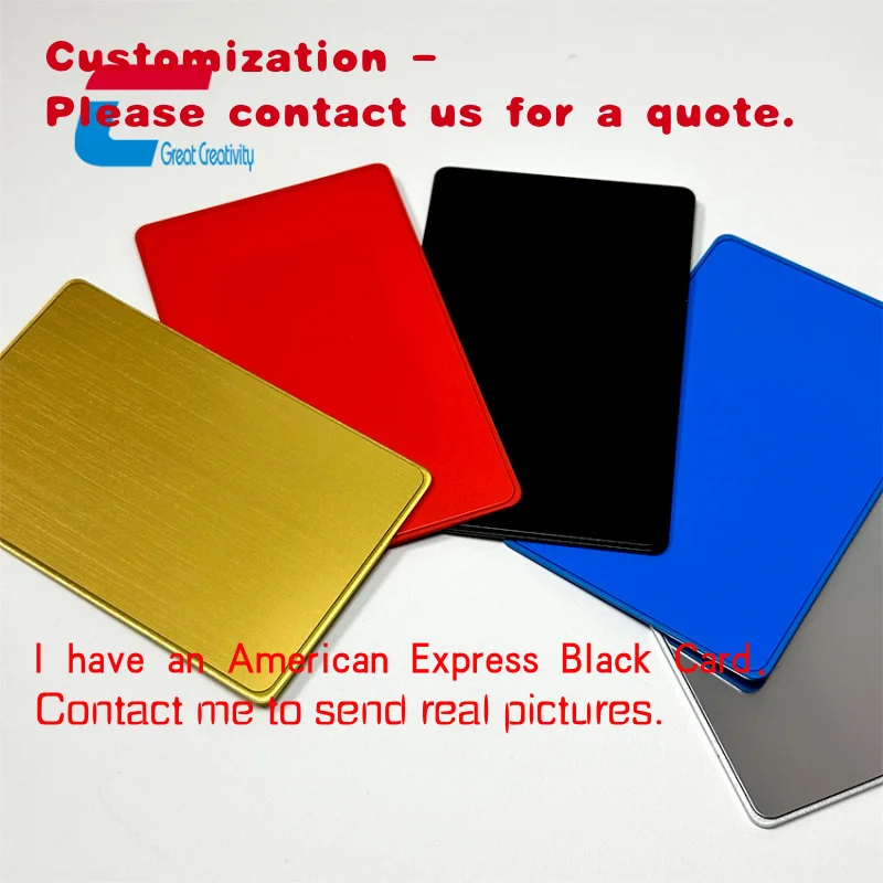 

custom.Custom Color Stainless Steel Engraved Blank NFC Metal Business Card With Chamfers