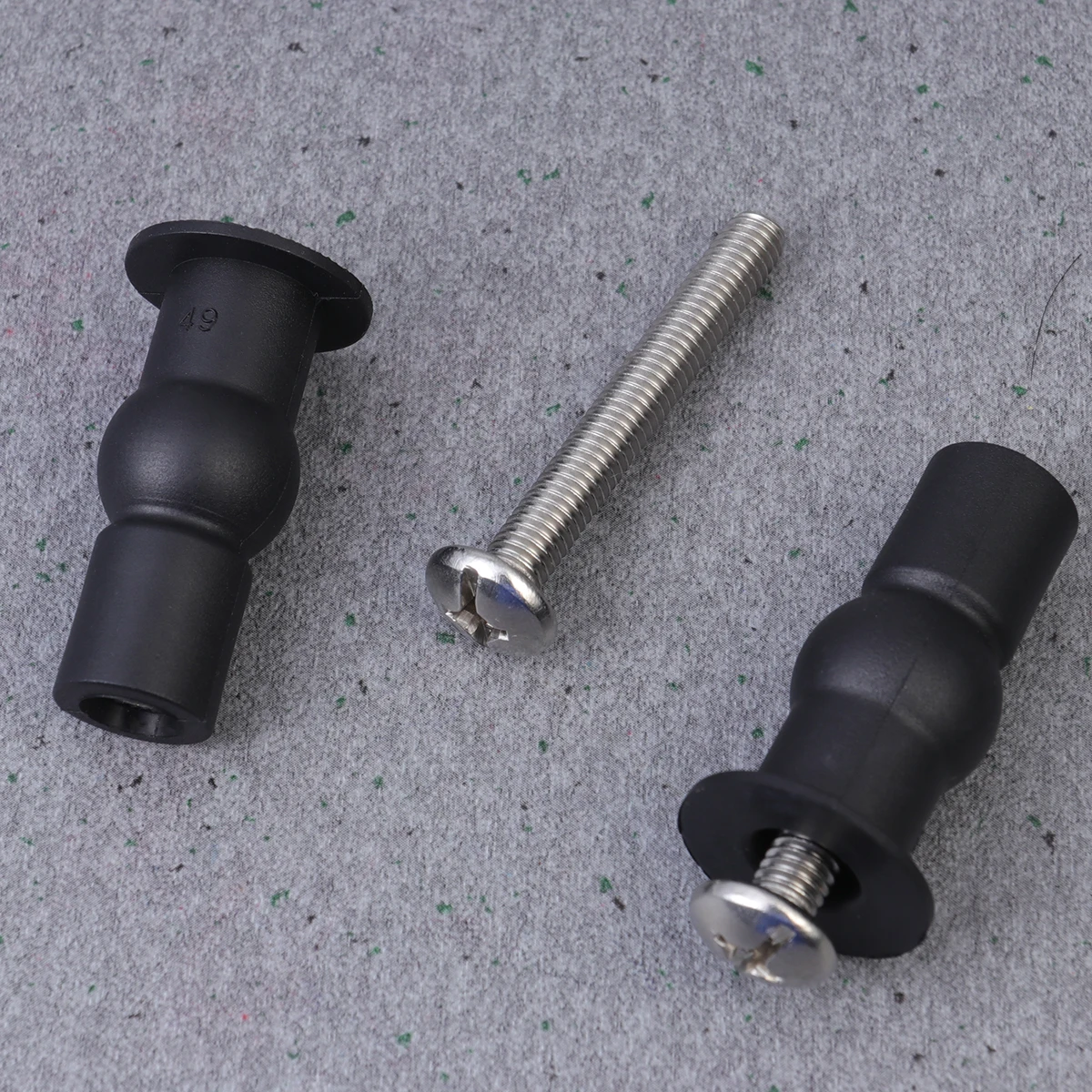 

Toilet Cover Installation Bolts Kit Accessories Fixed Lid Screw Hinge Rubber WC Tool