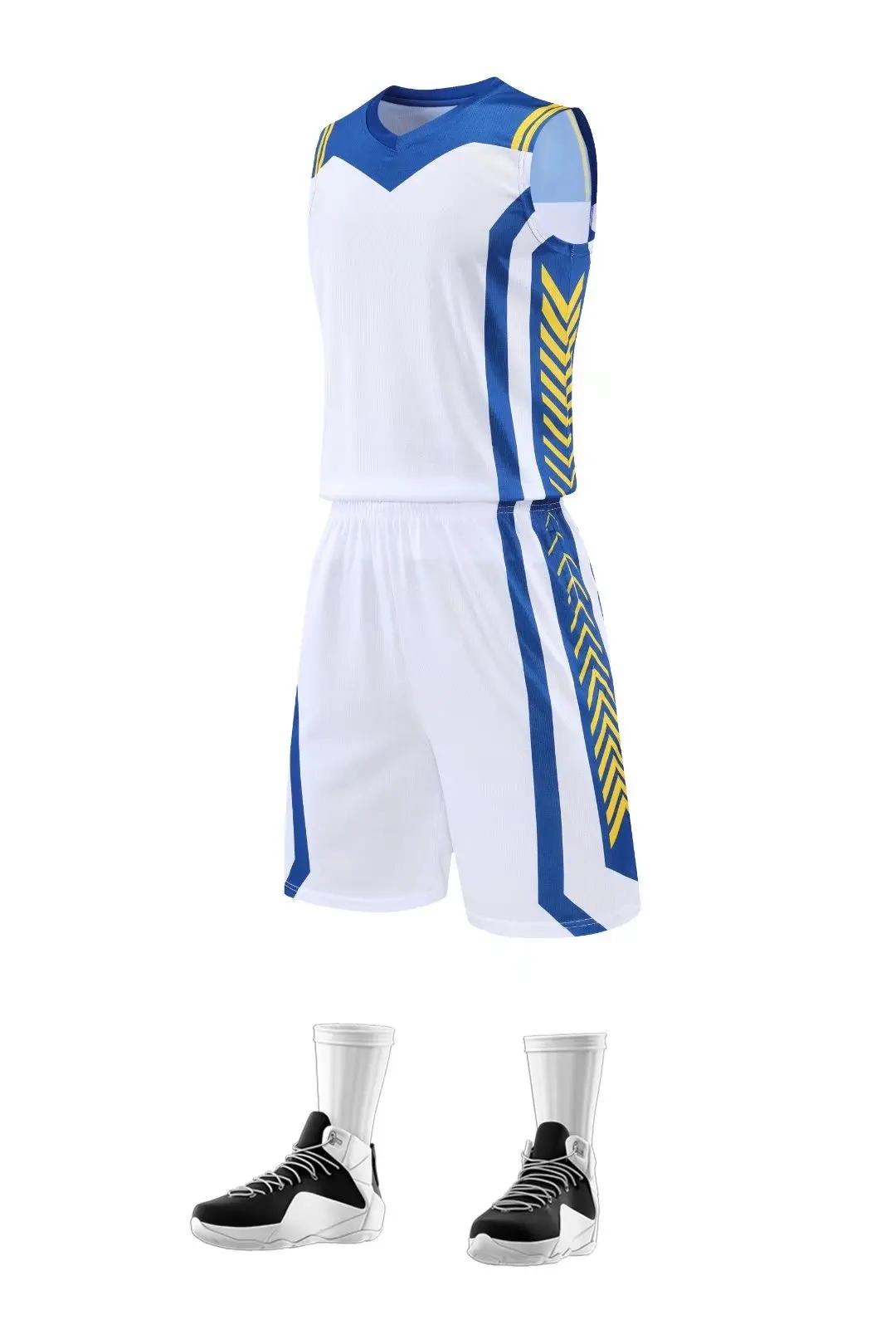 Hot Sale Sublimation Herren Basketball Kits Trikot Set Team Club Basketball tragen Druck nummer Basketball Uniformen