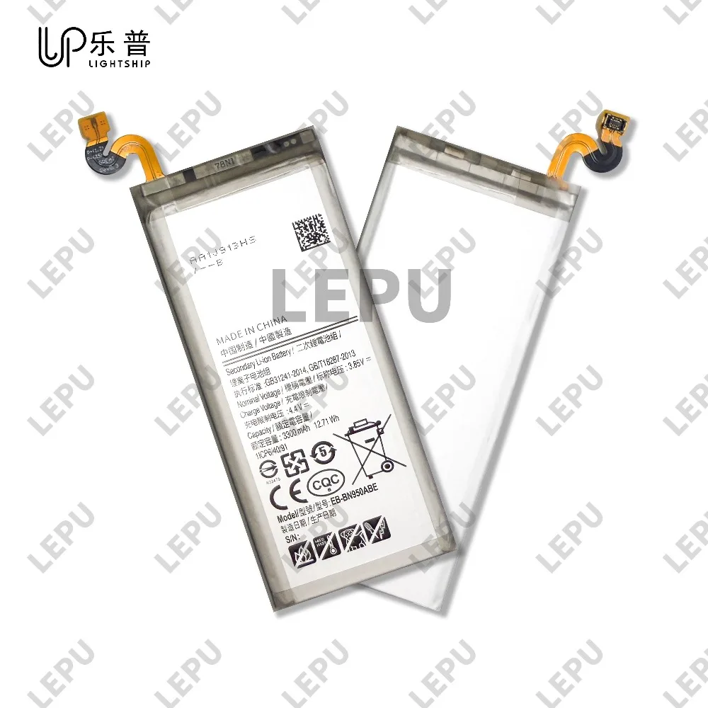 Высококачественная батарея SAM EB-BN950ABE, 3300 мАч, оригинальная батарея SAM ПРИМЕЧАНИЕ 8, сменная батарея EB-BN950ABE для SAM ПРИМЕЧАНИЕ 8