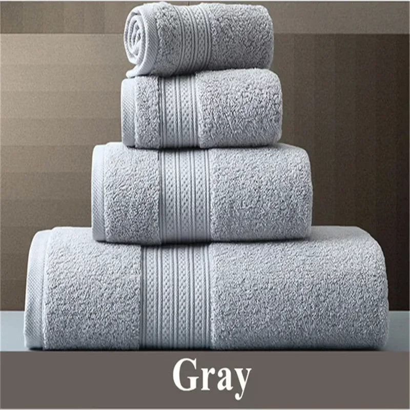 150*80cm 100% Pakistan Cotton Bath Towel Super absorbent Terry Bath face towel Large Thicken Adults Bathroom Towels