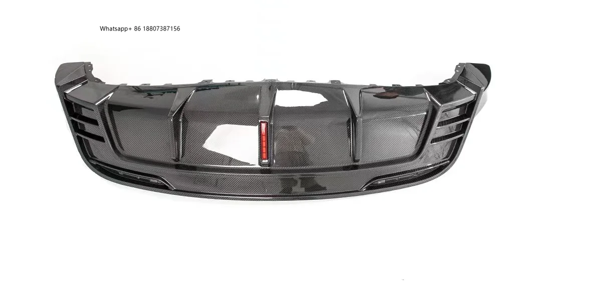 

Yaochi New forTesla Model Y Dry Carbon Bumper with Exhaust Cutouts-Bolt-On Universal Fitment 1 Year Warranty