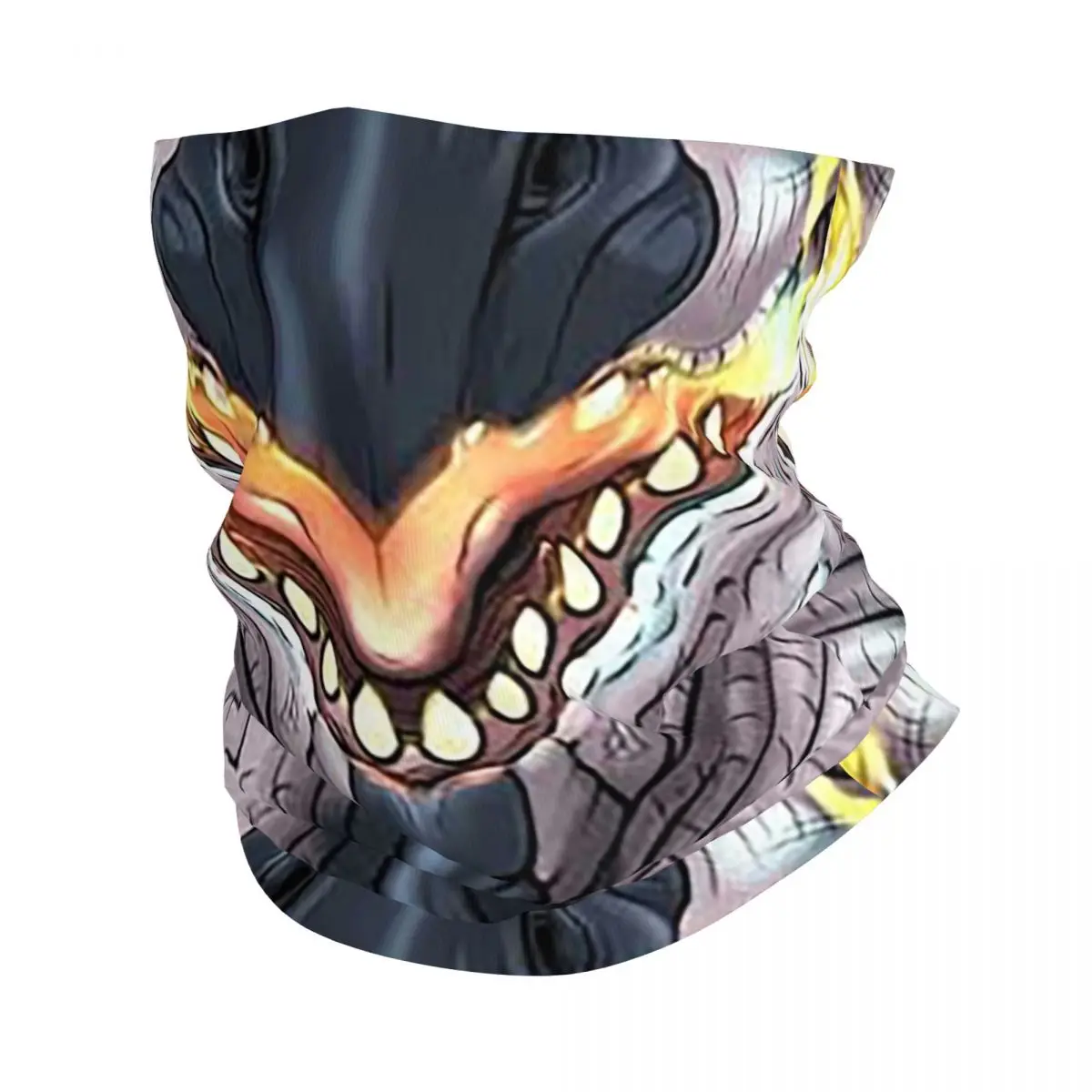 Rathalos Silver (Monster Hunter World) Face Bandana Neck Cover Printed Wrap Scarf Warm FaceMask Cycling Unisex Adult Windproof