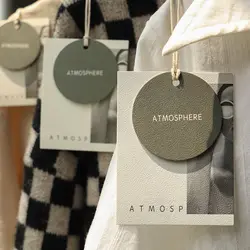 Universal Hangtags Custom Clothing Store Labels Customized Women's Clothing Custom Design Tags with String