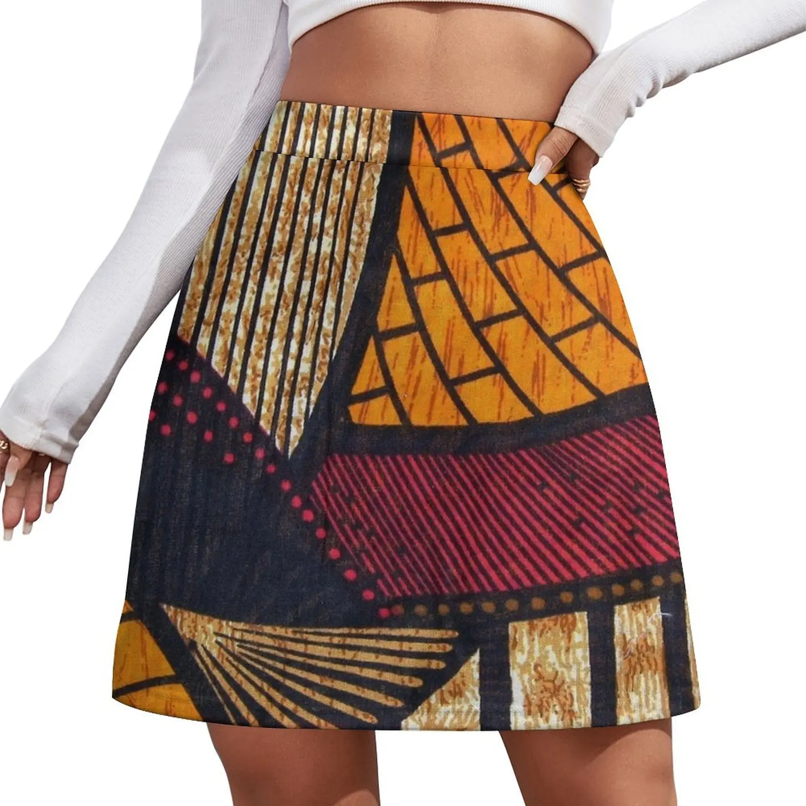 

Hot and Warm African Wax Print Mini Skirt sexy skirt Women's summer skirts Female skirt mini for women