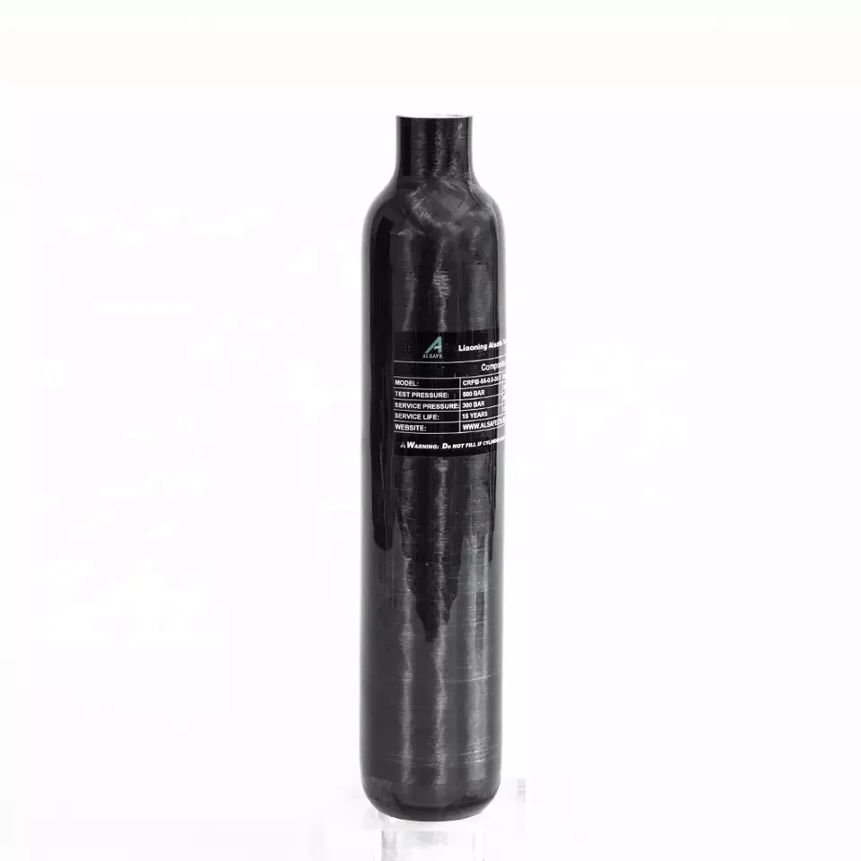 300Bar 4500Psi 30Mpa 0.37L 370cc Carbon Fiber Tank Gas Cylinder High Pressure Bottle HPA Tank for Diving Scuba  M18*1.5