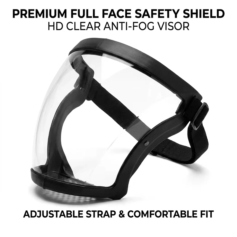 Protective Mask Space Spherical Goggles Transparent Full Face Shield Reusable Face Shield Mask For Dusting Kitchen Protection