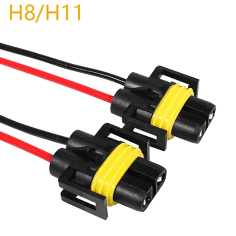 1pc for H8 H11 Socket Wire 9005 HB3 9006 HB4 Car Headlight Wiring Lamp Harness Fog Lamp Bulb Base Bracket Adapter Accessories