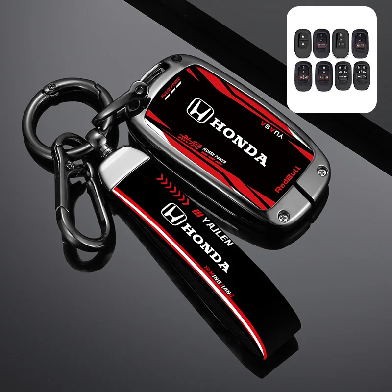 Moda estilo de corrida caso chave remota do carro capa para honda 2022 2023 2024 accord civic HR-V CR-V piloto esporte si ex EX-L touring