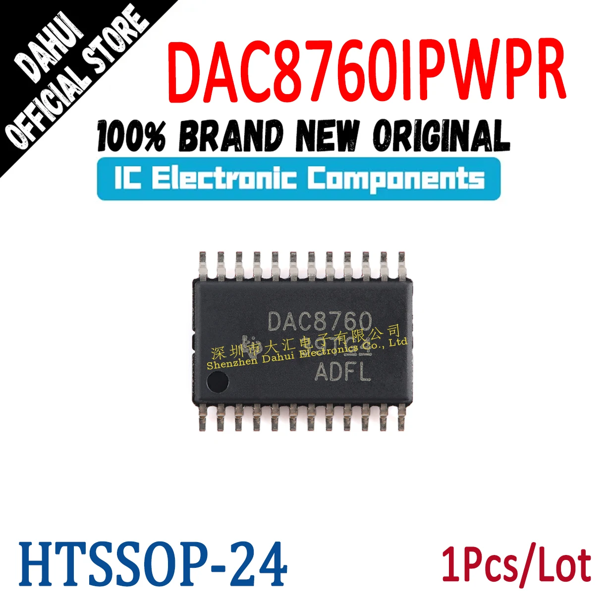 

DAC8760IPWPR DAC8760 HTSSOP-24 Adc chip IC new original