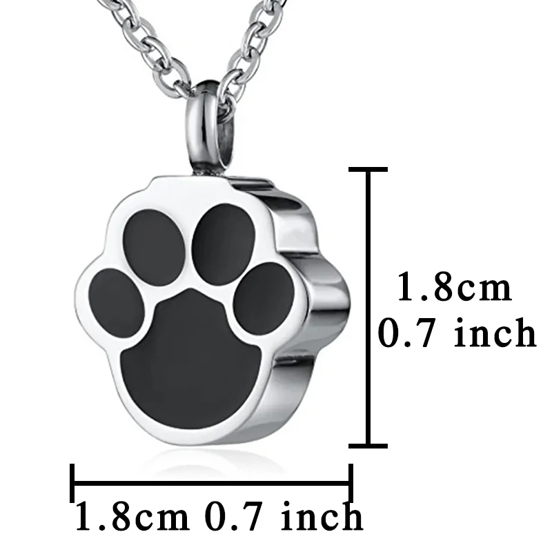 New Create Beautiful Memories Forever with this Exquisite and Elegant Paw Print Necklace - Cherish Your Beloved Pet with a Heart