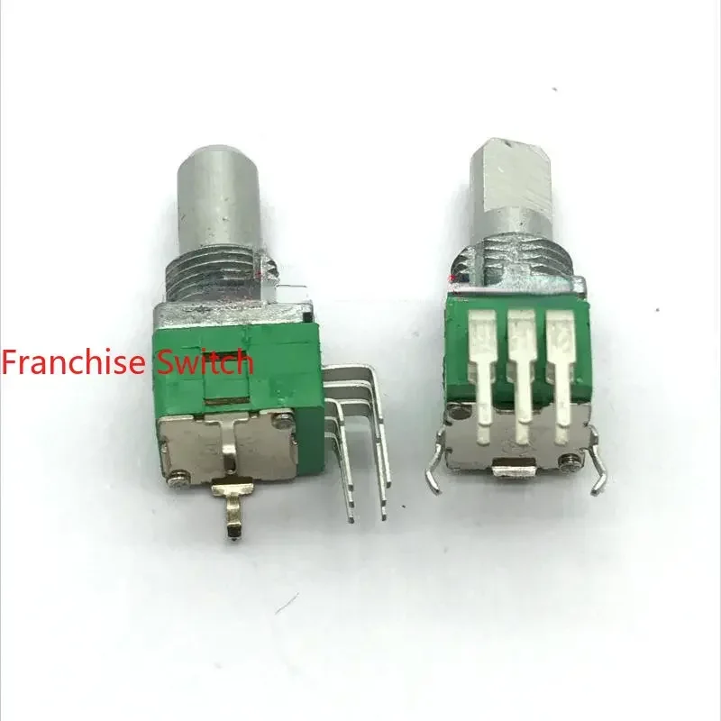 10PCS A9 Precision Duplex 20K Potentiometer 15MM Half Shaft Curved Foot Straight Plug