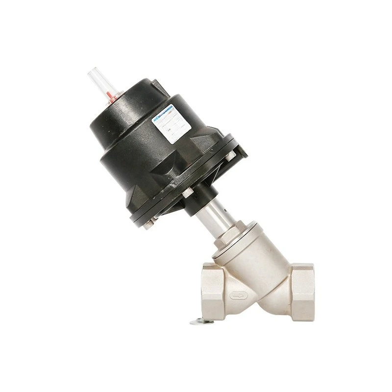

Threaded pneumatic angle seat valve bubble plastic aluminum alloy cylinder angle seat valve aluminum cylinder