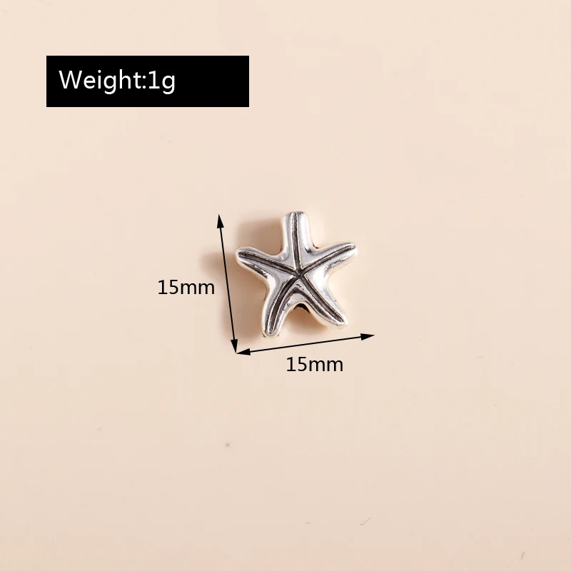 Leslie 20 Stück gemischte Legierung Meeresorganismus Charms Schildkröte Fisch Muschel Seestern Anhänger für Armband Halskette Schmuck Zubehör – Detail 8