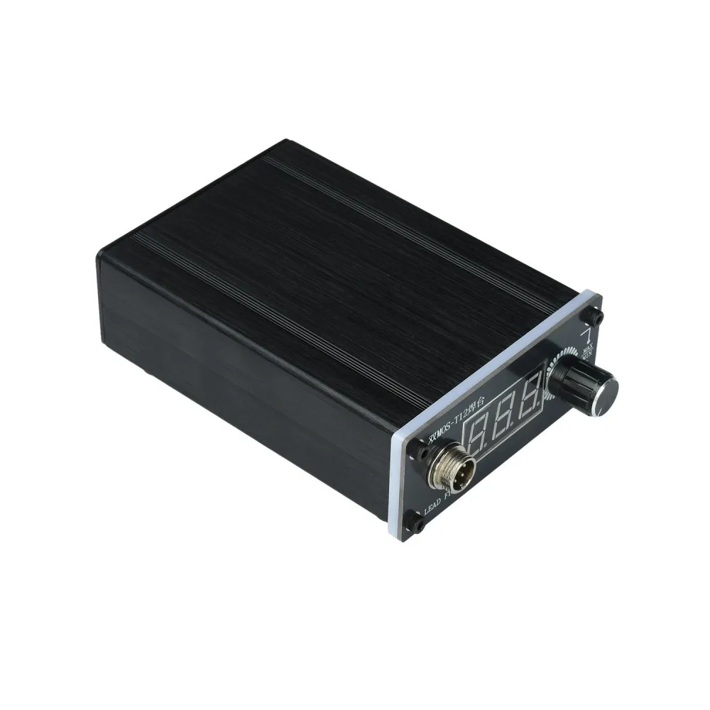 T12 Digital Soldering Station 75W Mini Portable Welding Iron Station Adjustable Temp 180-480℃ Auto Sleep Shutdown Soldering Tool