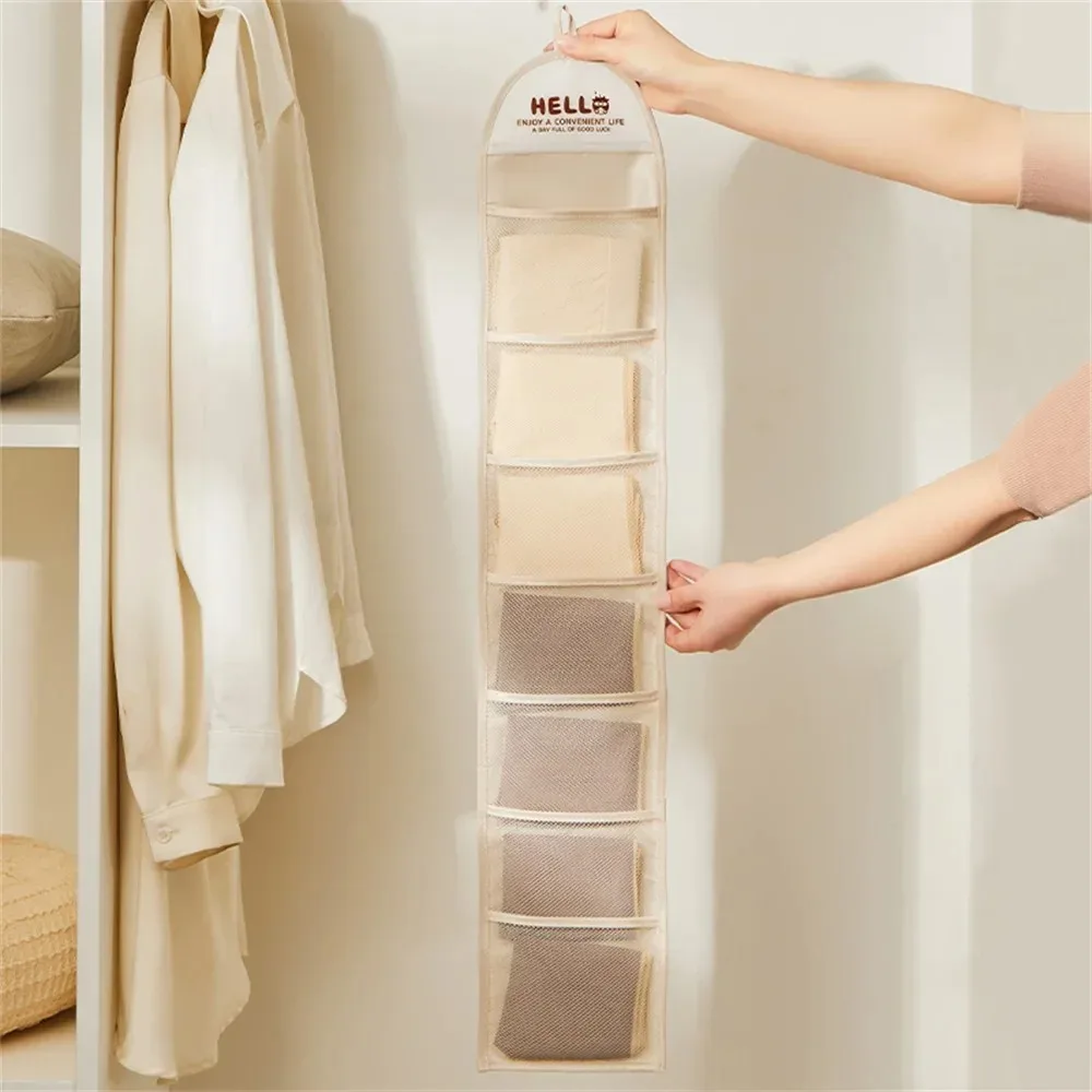 Multi-layer Storage Hanging Storage Dorm Room Back Door Storage Bags Underwear Storage Bag Socks Girl's Hair Ties Storage Bag