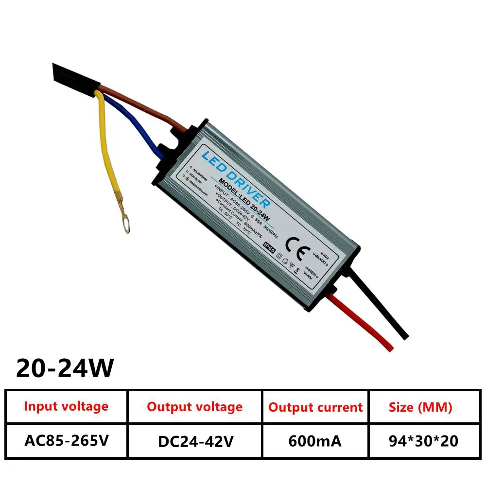 LED light power supply 20W 30W 40W 50W street light floodlight waterproof driving transformer 110V 220V waterproof grade IP65