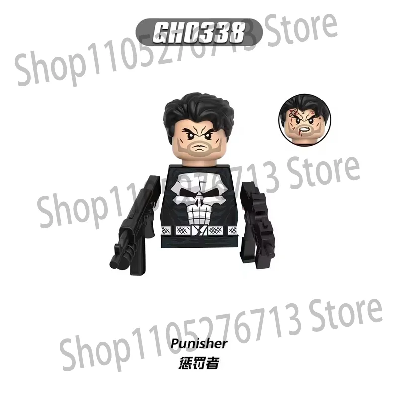 BEAST KINGDOM The Defenders Daredevil Punisher Bullseye Iron Fist Bausteine Elektra Muse White Tiger Bricks Spielzeug für Kinder